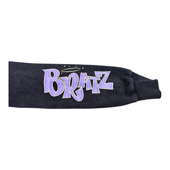 BRATZ Y2K Black Crewneck Pullover Oversized Graphic Sweatshirt Sz M - Picture 12 of 12